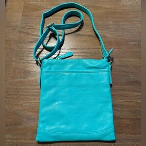 Turquoise crossbody bag